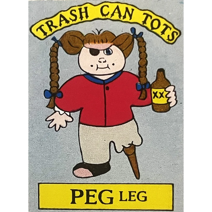 Trash Can Tots Complete Series Stickers 🗑️ Vintage 1980s NOS Vending Set, 10 Strips / 30 Characters