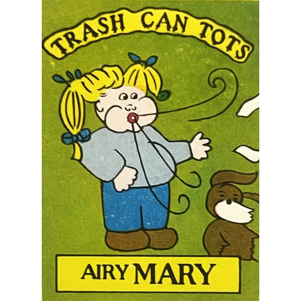 Trash Can Tots Complete Series Stickers 🗑️ Vintage 1980s NOS Vending Set, 10 Strips / 30 Characters