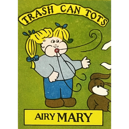 Trash Can Tots Complete Series Stickers 🗑️ Vintage 1980s NOS Vending Set, 10 Strips / 30 Characters