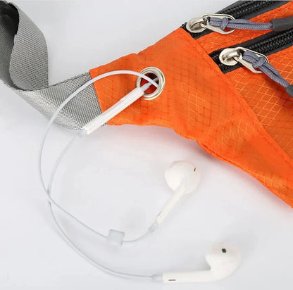 Waterproof Sports Waist Bag – Lightweight Chest & Shoulder Zip Pouch