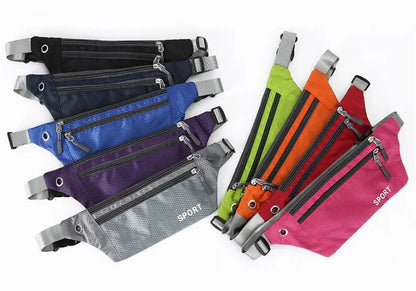 Waterproof Sports Waist Bag – Lightweight Chest & Shoulder Zip Pouch