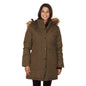 Yoki Women's Mid Length Hooded Puffy Coat