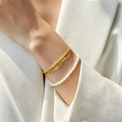 Paperclip Chain Bracelet, Link Chain Bracelet, Bracelet For Women